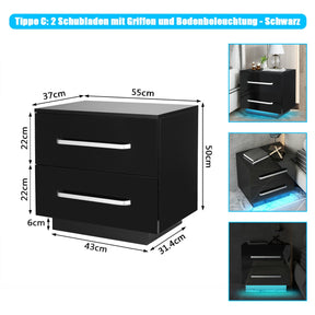 Modern RGB LED Nightstands