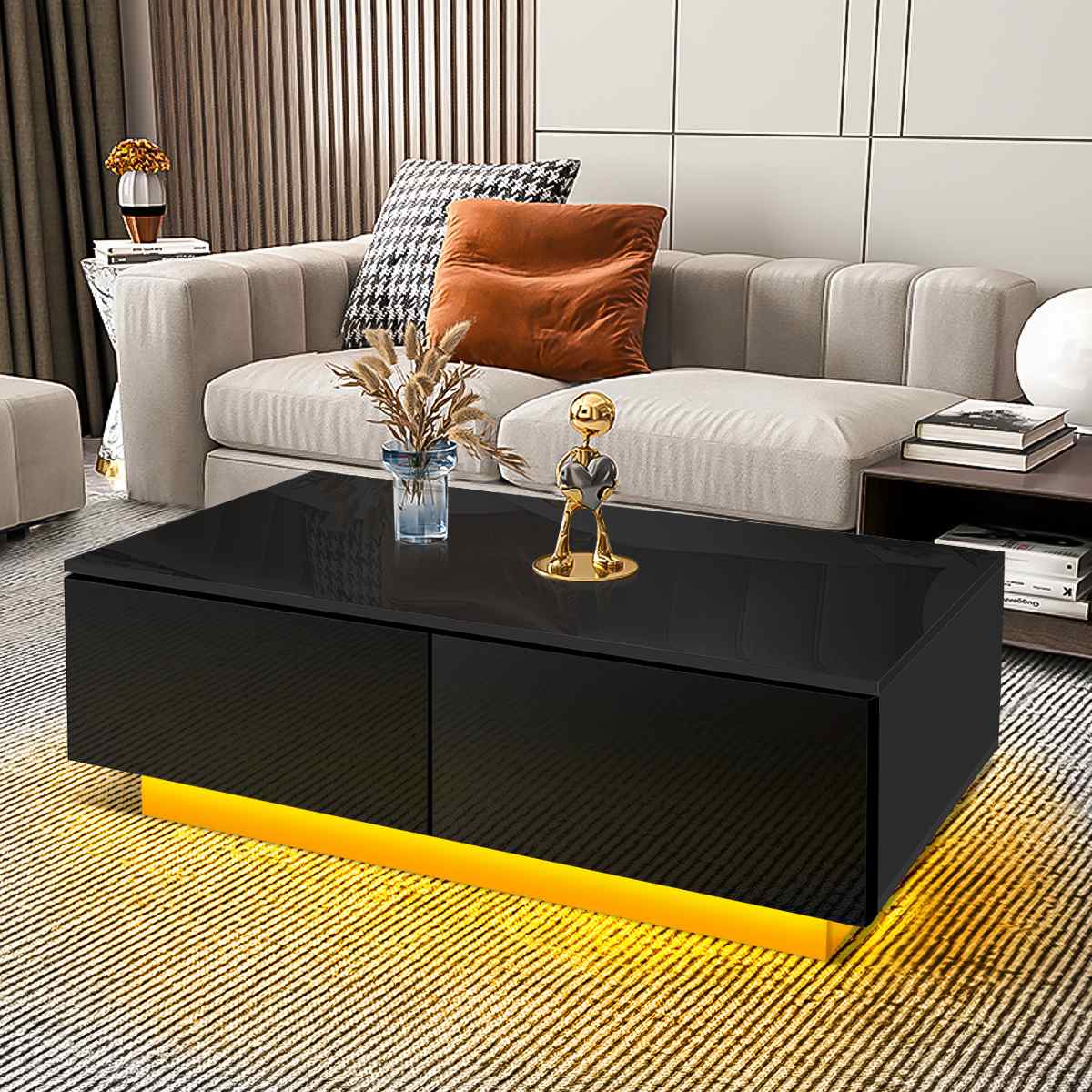 RGB LED Table For Home Office Coffee Table