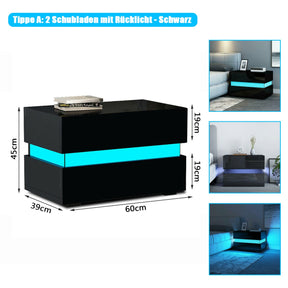 Modern RGB LED Nightstands