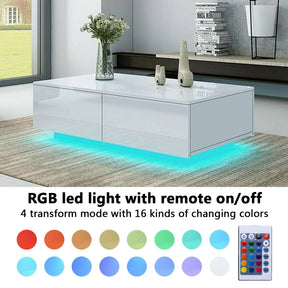 RGB LED Table For Home Office Coffee Table