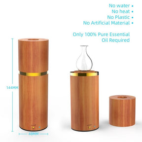 Wooden Glass Essential Oil Aroma Diffuser