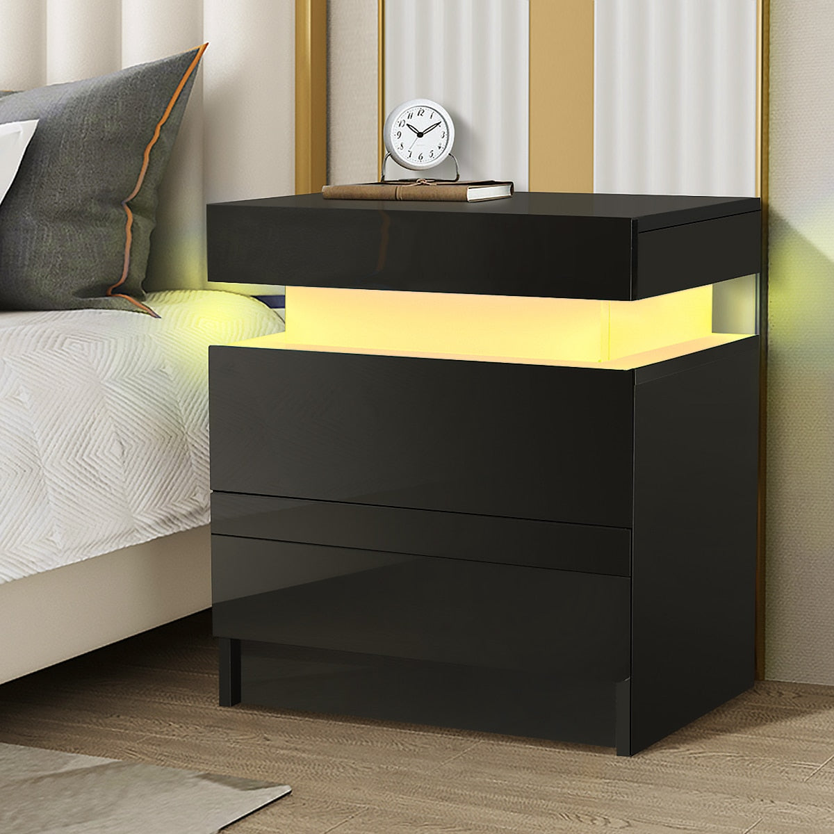 RGB LED  Bedside Cabinet